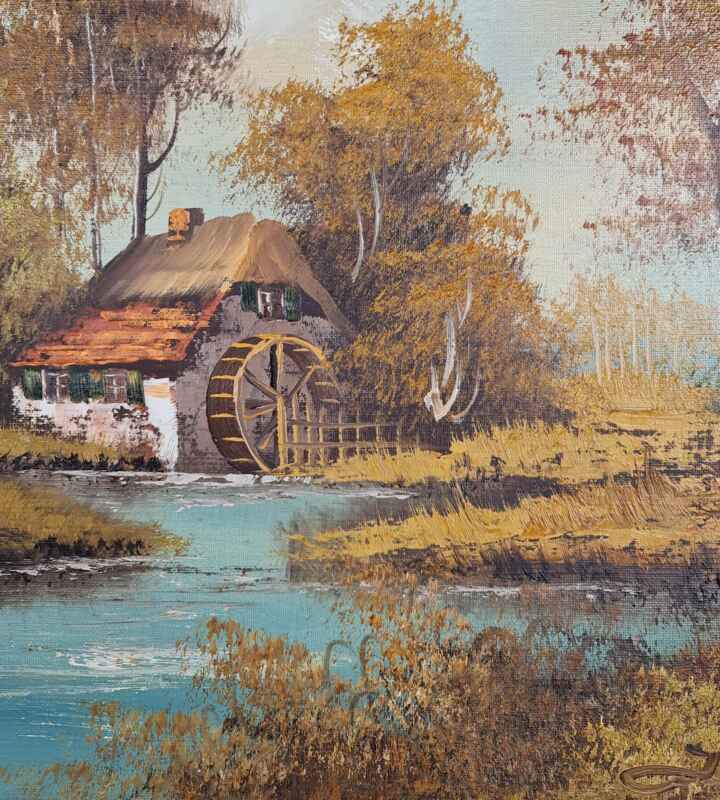 Картина с маслени бои на платно от известен германски художник G. Hesbeda,20th century  внос от Нидерландия. 2