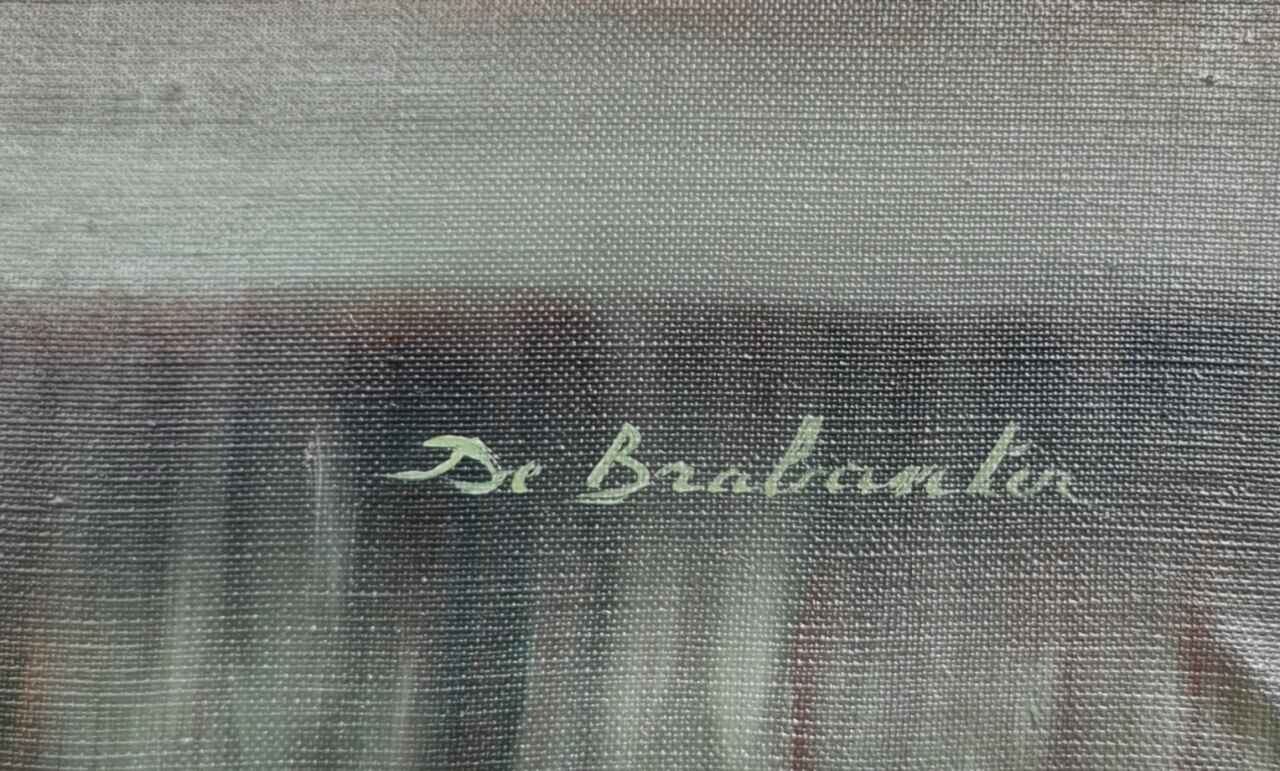 Картина с маслени бои на платно от известен белгийски художник De Brabanter, 20th century внос от Нидерландия. 3
