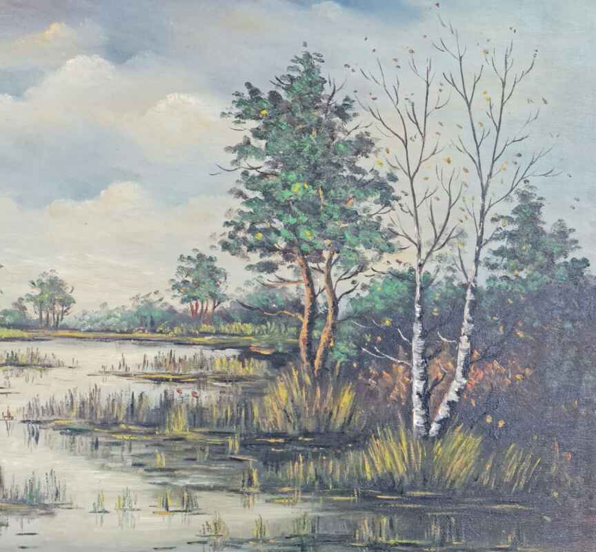 Картина с маслени бои на платно от известен нидерландски художник R.van Geel, Amsterdam,  20th century внос от Нидерландия 3