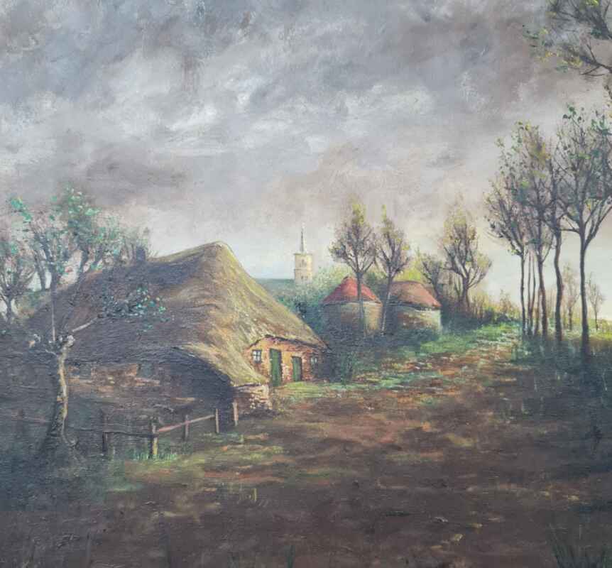 Картина с маслени бои на платно от Bumers, 20th century,  внос от Белгия 3