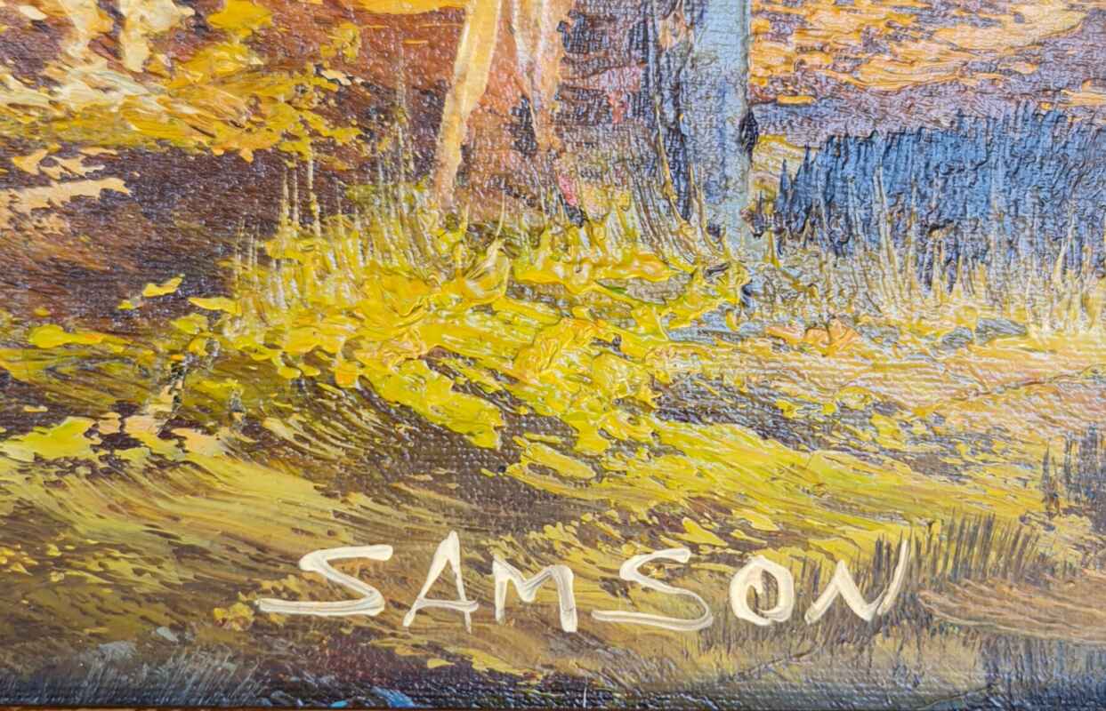 Картина с маслени бои на платно от известен нидерландски художник Samson, 20th century внос от Нидерландия. 3