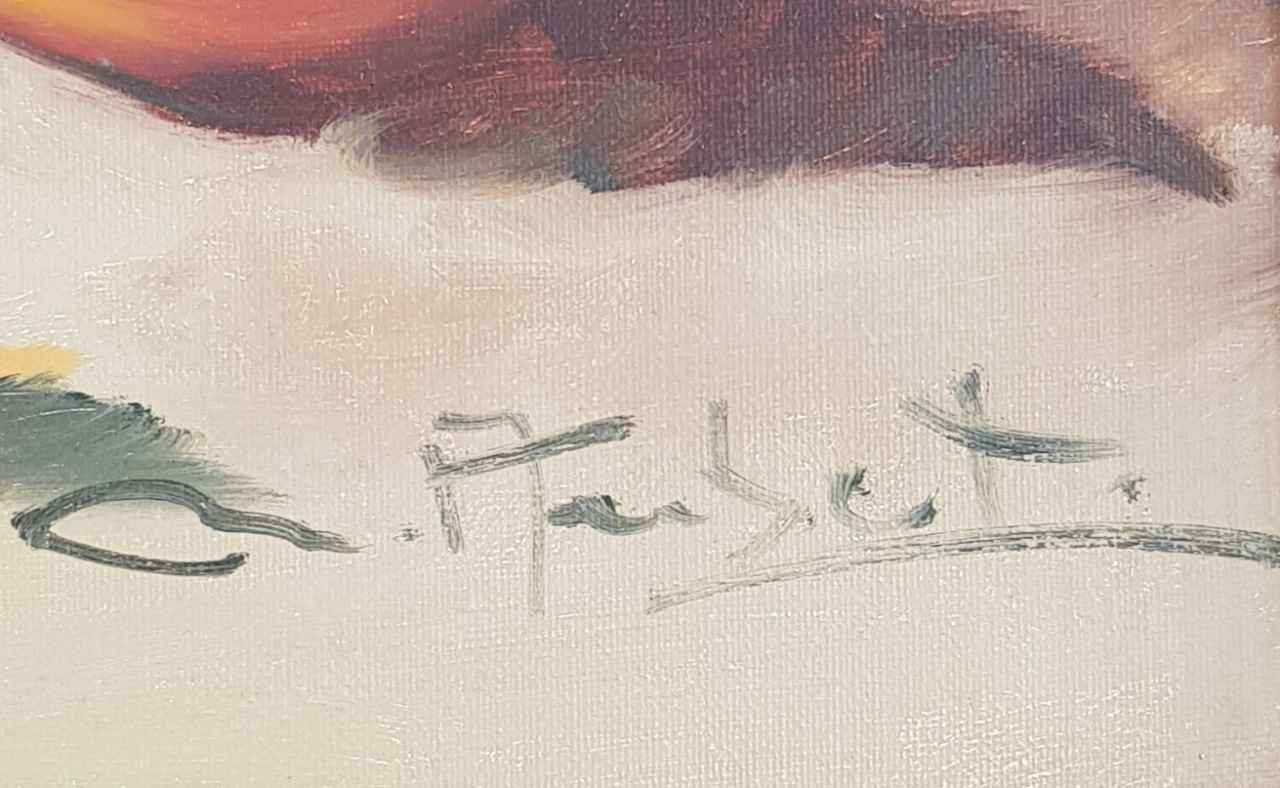 Картина с маслени бои на платно , still life,  20th century,  внос от Белгия 4