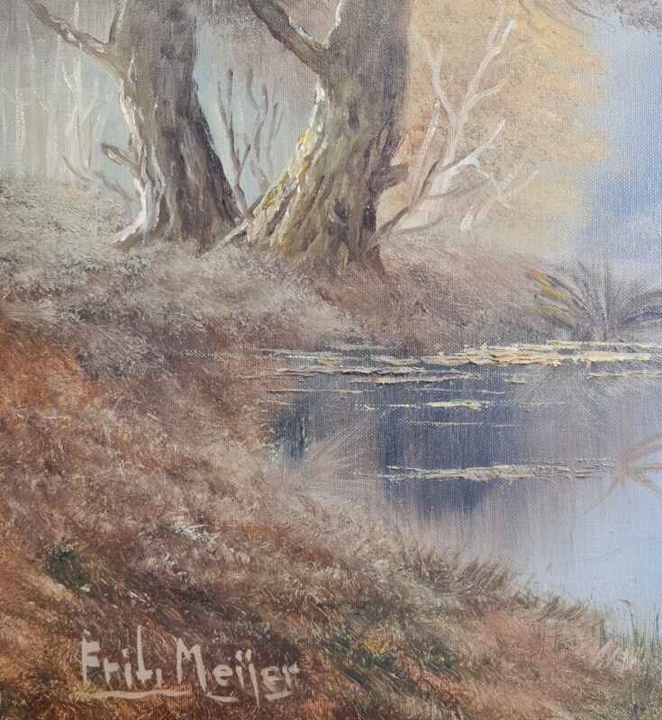 Картина с маслени бои на платно от Frits Meijer, 20th century,  внос от Нидерландия 3