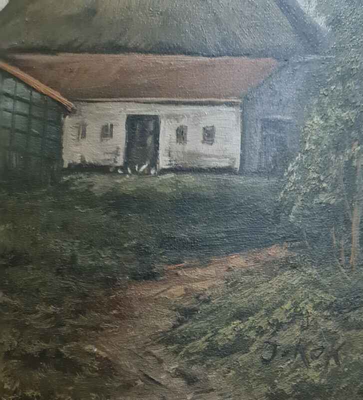 Картина с маслени бои на платно от известен нидерландски художник J. Kok, 20th century внос от Нидерландия. 2