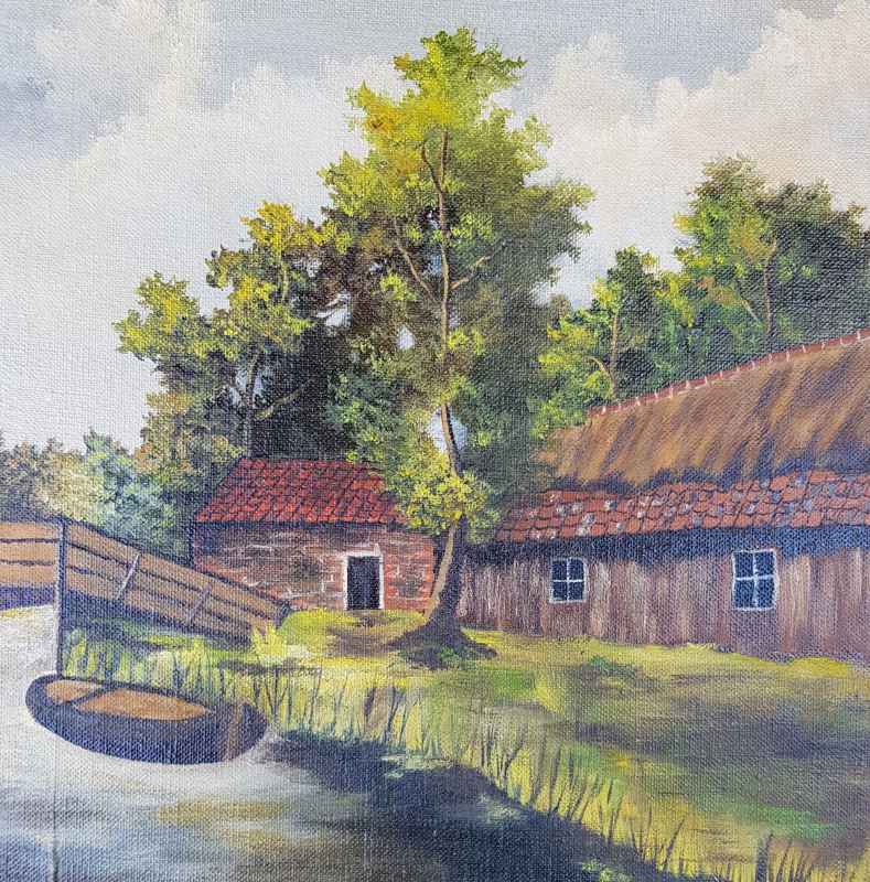 Картина с маслени бои на платно от G.A.v.Gastel , 1989 , внос от Нидерландия 3