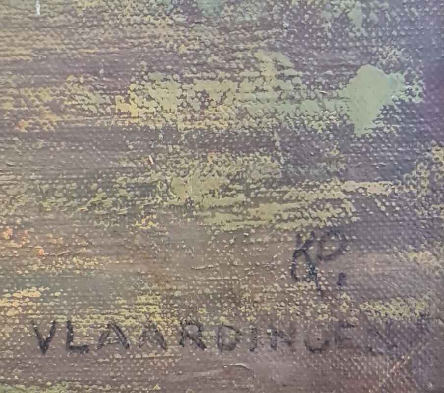 Картина с маслени бои на платно от известен нидерландски художник Jan Vlaardingen внос от Нидерландия. 3