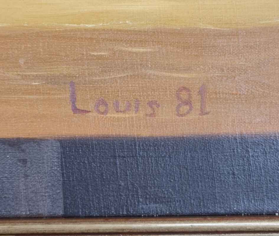 Картина с маслени бои на платно от известен нидерландски художник Louis, производство през 1981 год., внос от Нидерландия. 3