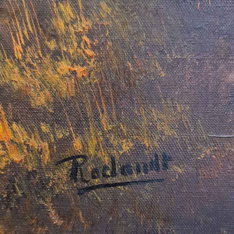 Картина с маслени бои на платно от известен нидерландски художник Roelandt внос от Нидерландия. 3