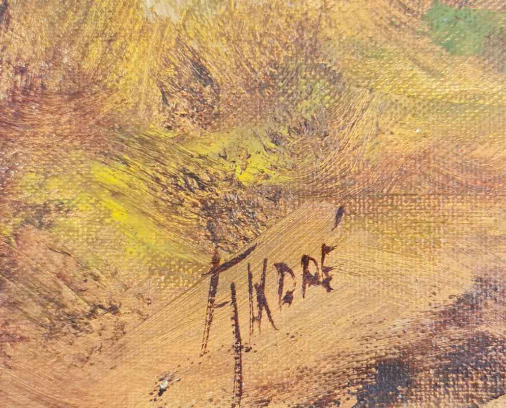 Картина с маслени бои на платно от известен нидерландски художник Andre, datch painter,  20th century  - Netherlands 3