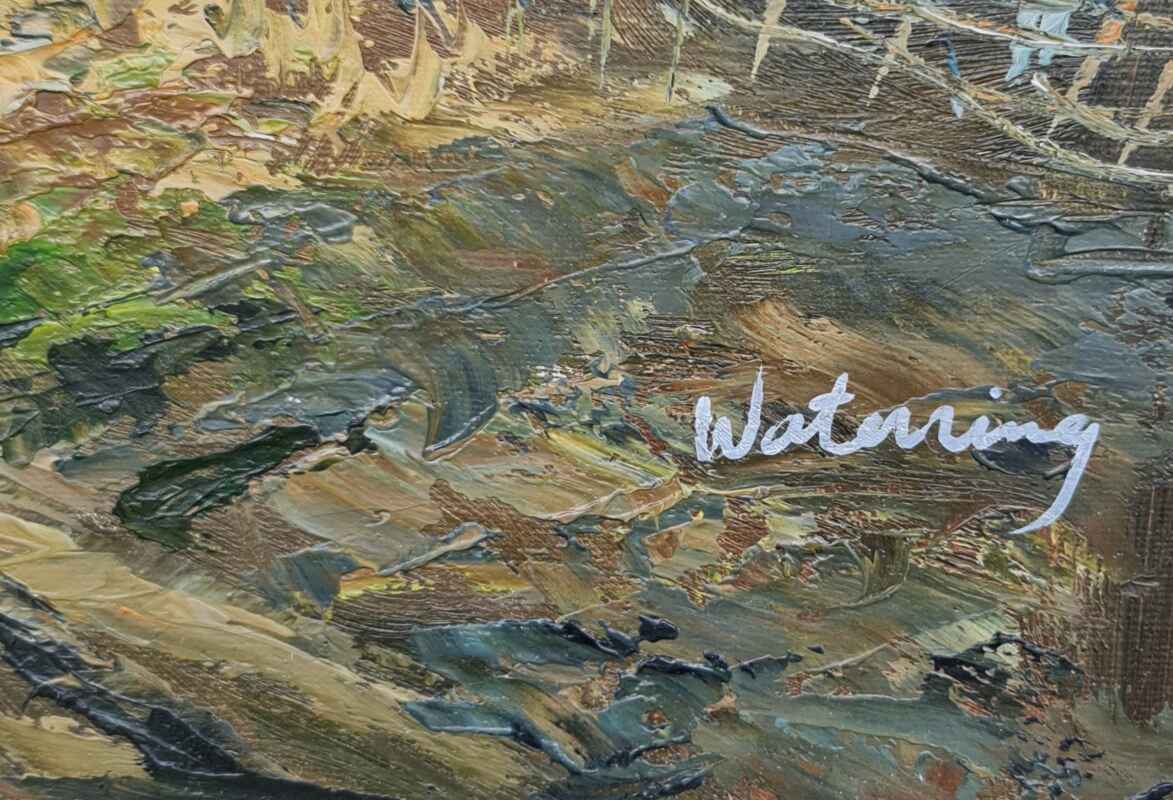 Картина с маслени бои на платно от известен нидерландски художник Walerring, 20th century внос от Нидерландия. 3