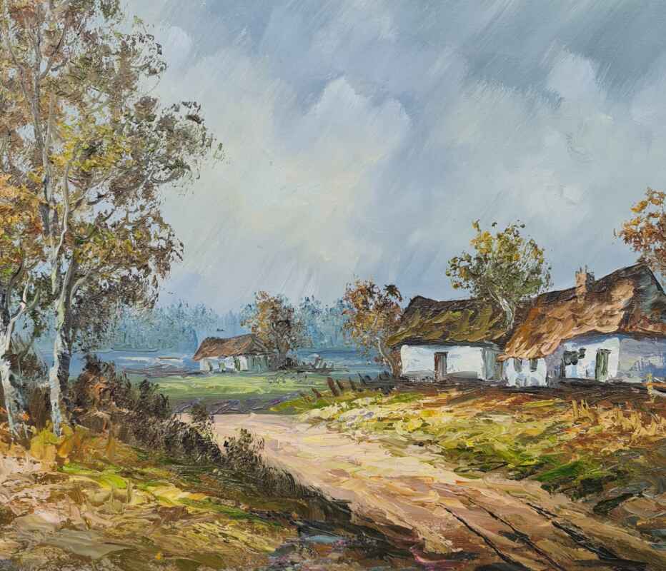 Картина с маслени бои на платно от известен нидерландски художник Walerring, 20th century внос от Нидерландия. 2
