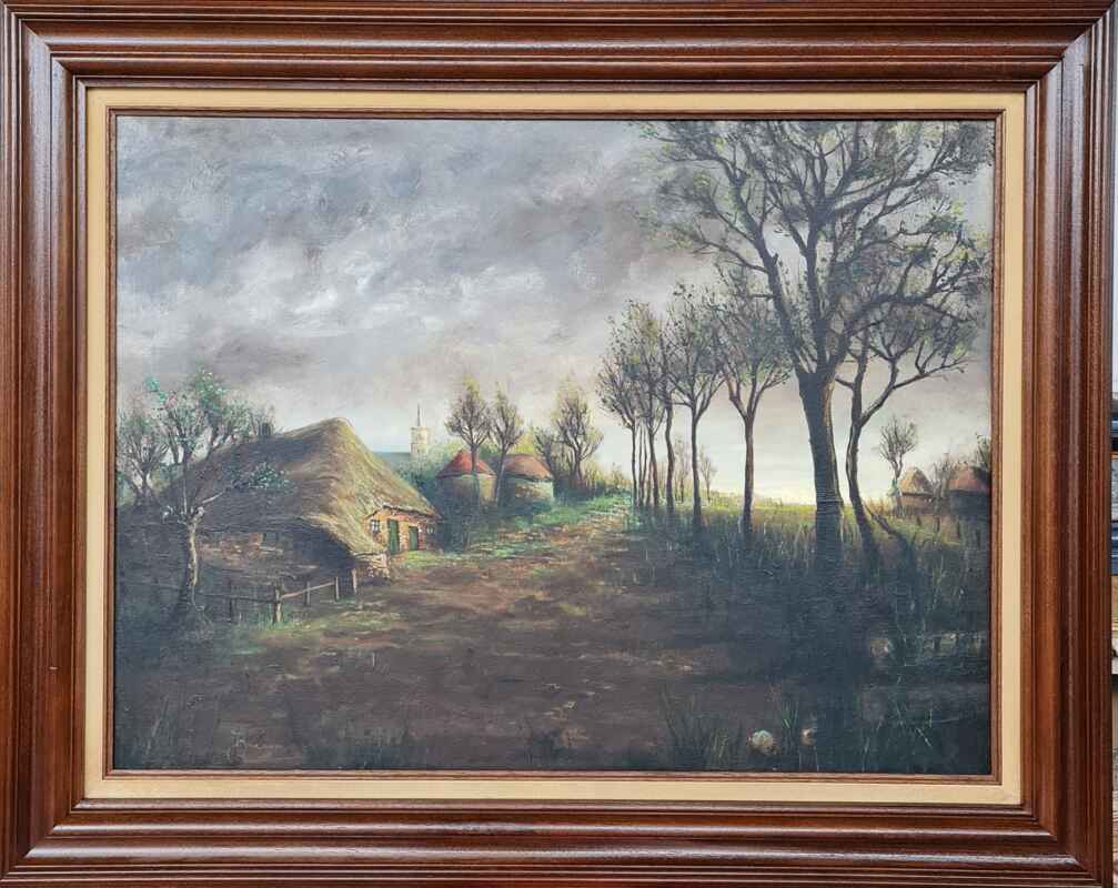 Картина с маслени бои на платно от Bumers, 20th century,  внос от Белгия 2